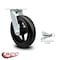Service Caster 8 Inch Rubber on Steel Swivel Caster with Roller Bearing and Swivel Lock SCC SCC-30CS820-RSR-BSL - alternate 6